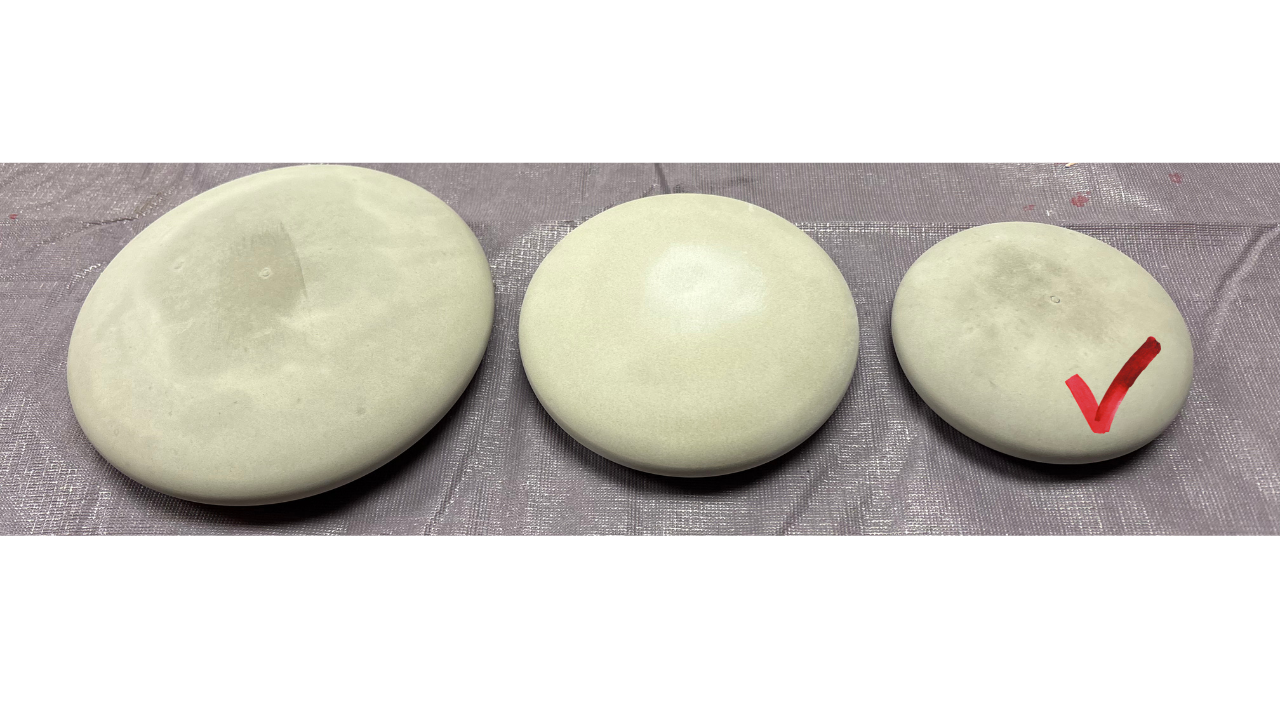 Handcrafted Gypsum Rocks- Not painted - No guidelines