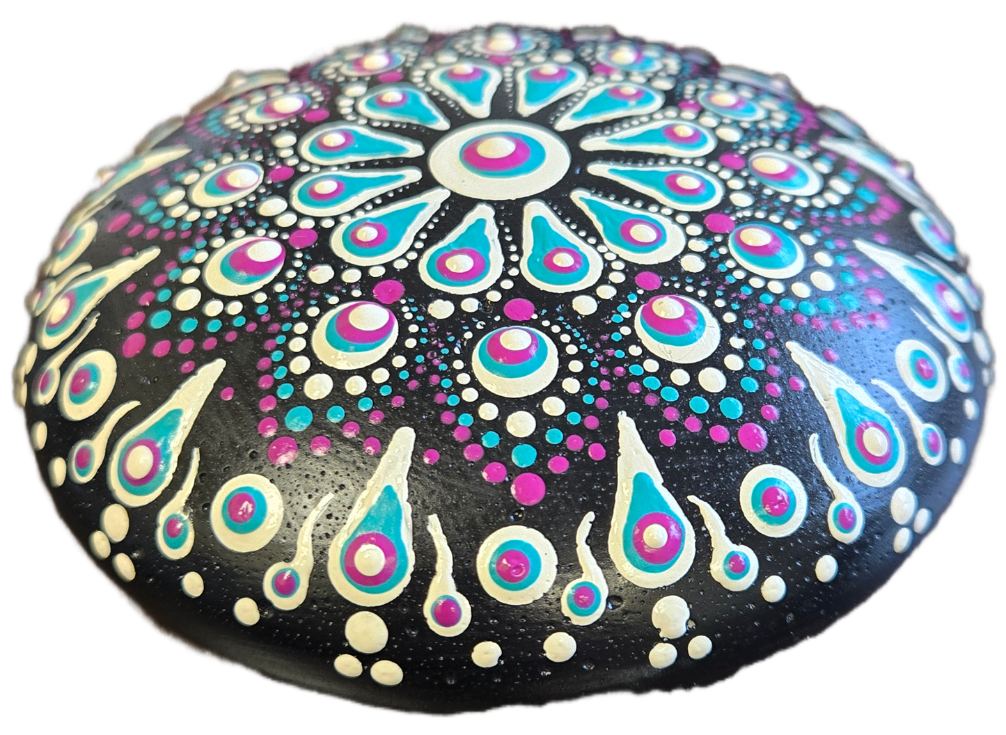 Aqua Violet 4" Rock Dot-Painting Pattern Kit- Download Version