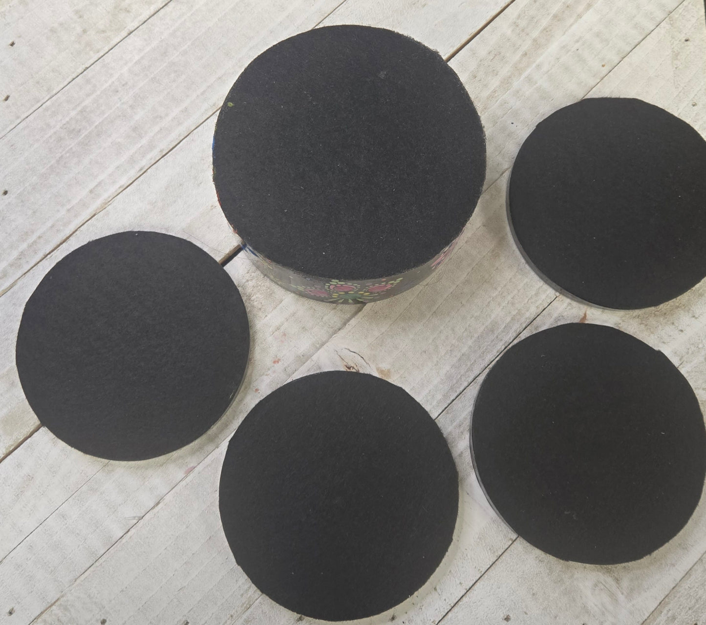 Coaster Set Pattern Kit for Dot-Painting