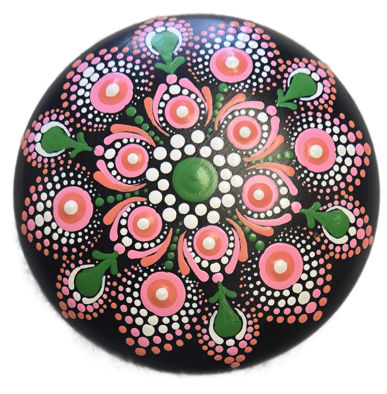 4" Spring Flower Rock Dot-Painting Pattern Kit