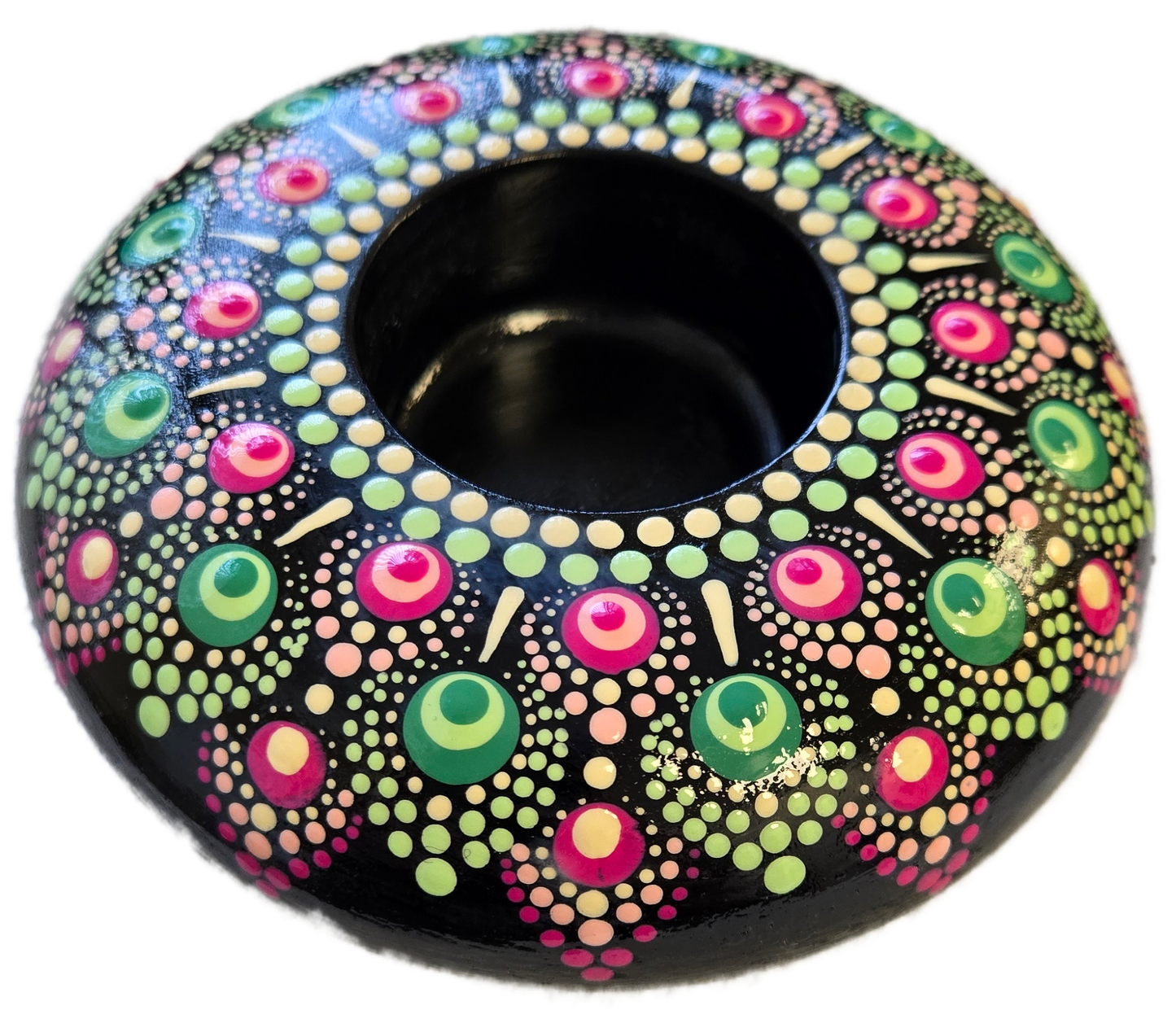4" Pastel Dreamlight Candle Holder Dot-Painting PDF Pattern
