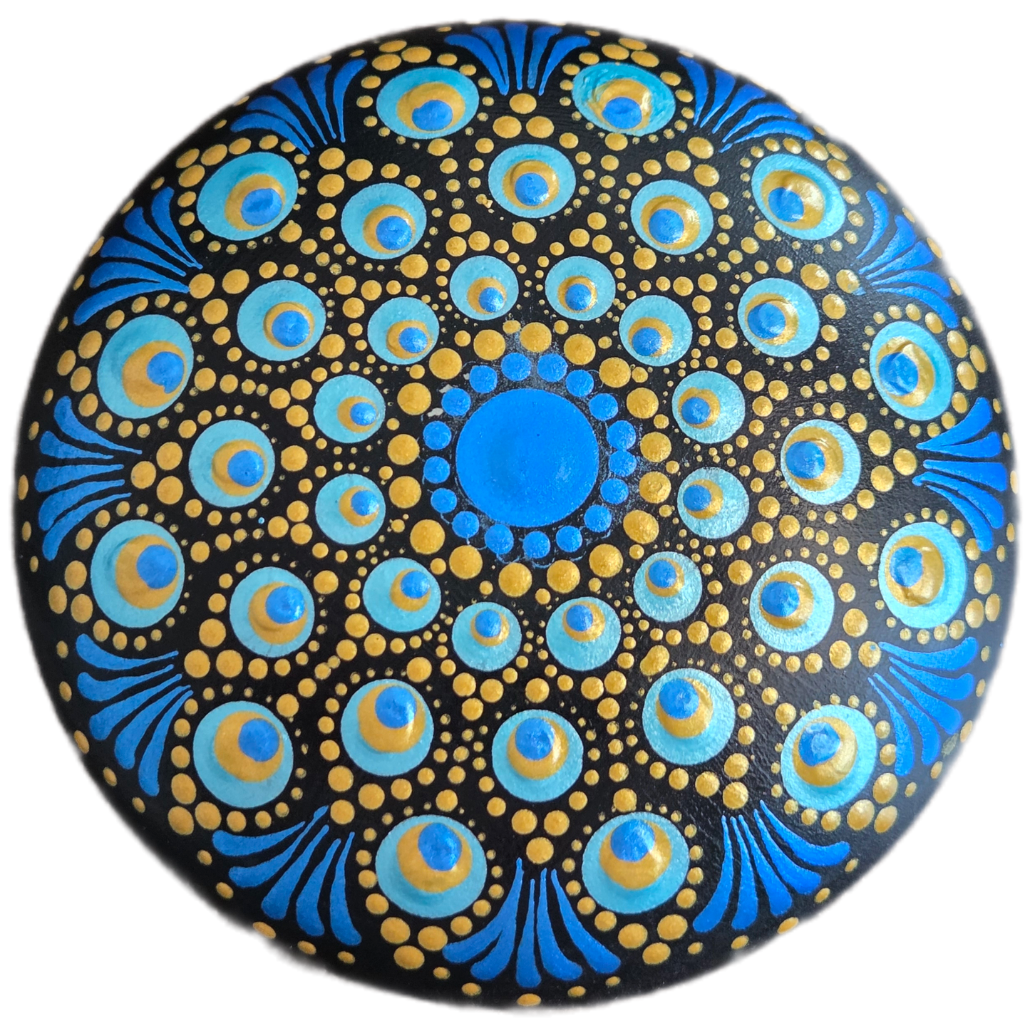 New Westminister-4" Peacock Rock dot-painting workshop