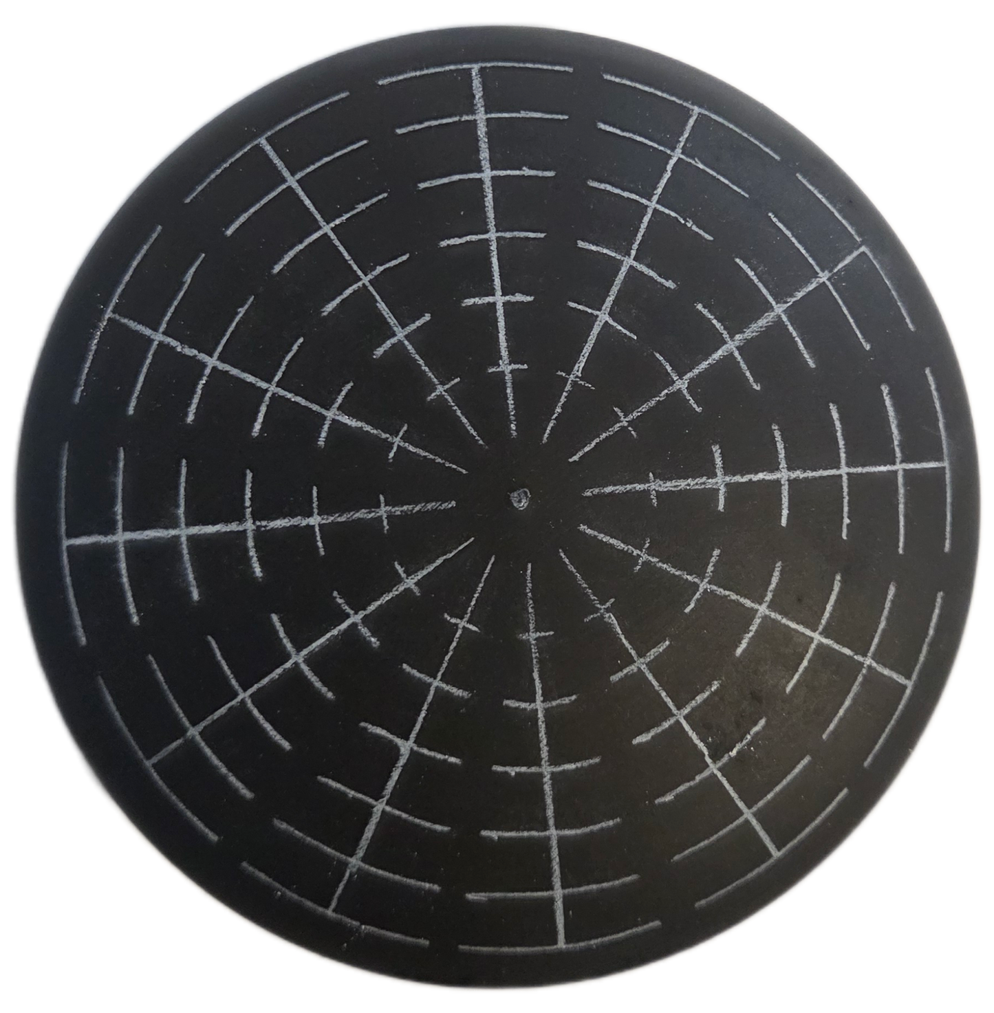 Blank Coasters painted black with guidelines