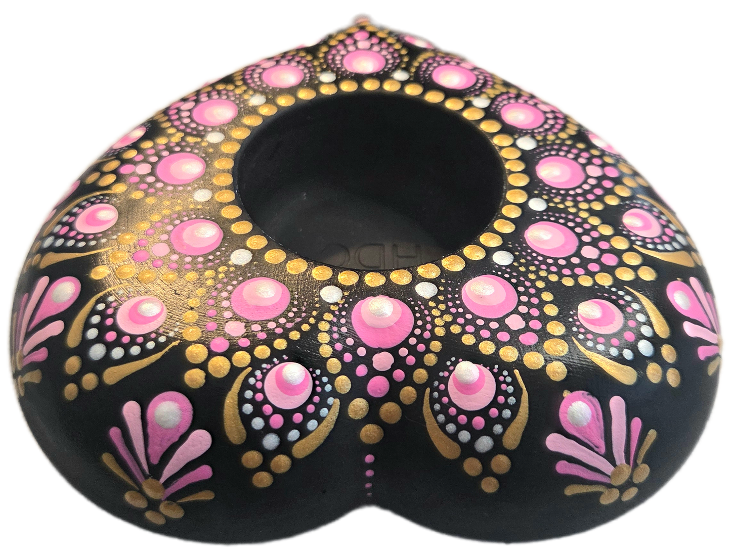 Valentine Heart-Shaped Candle Holder – Virtual Dot-Painting Workshop