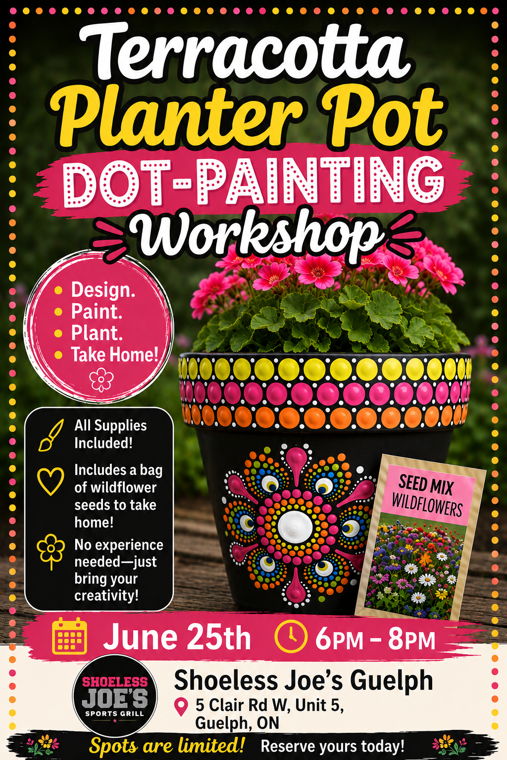 Guelph-Terracotta Planter Pot Dot-Painting Workshop