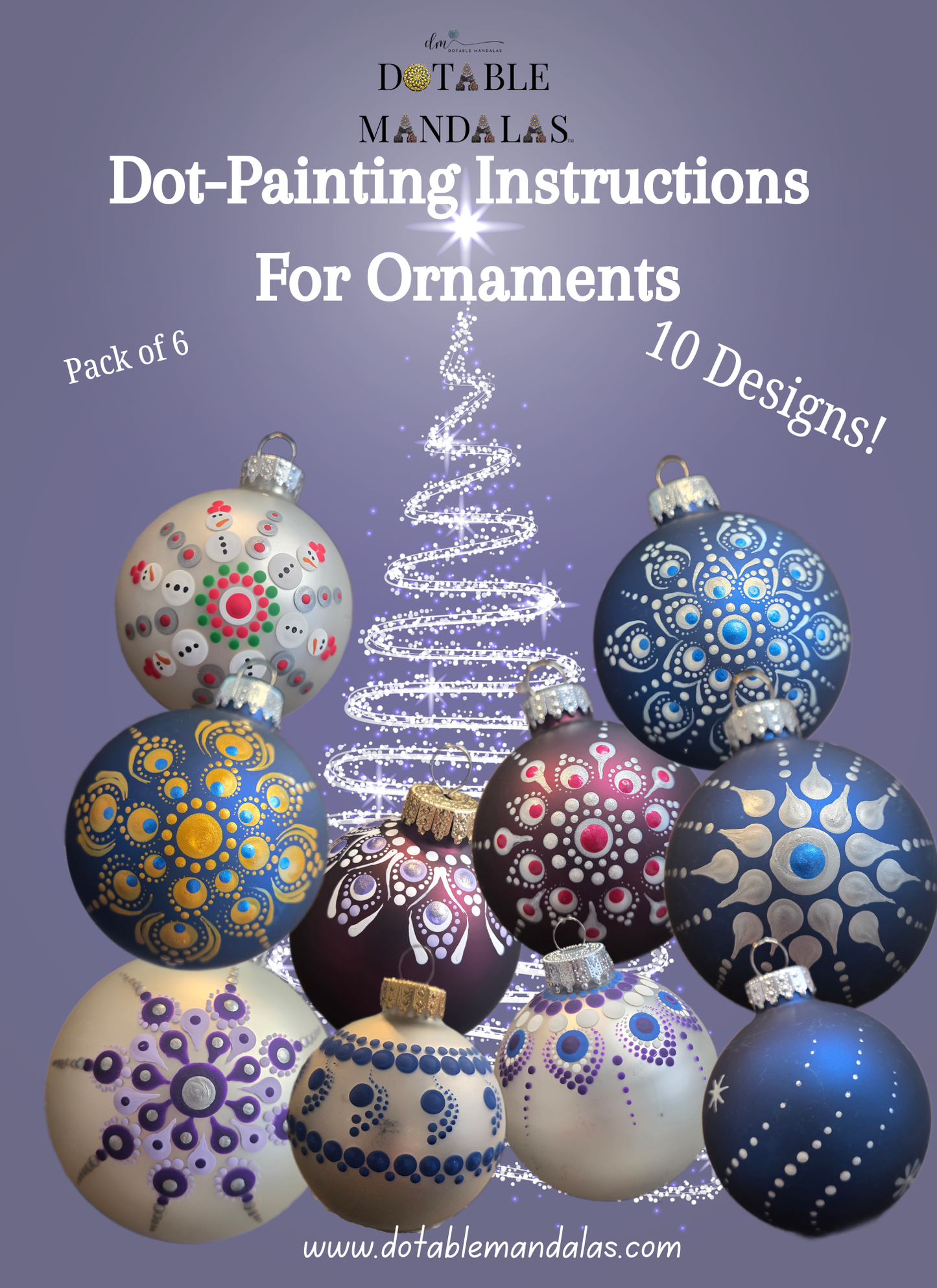 Ornament Dot-Painting Instructions-PDF Download Version