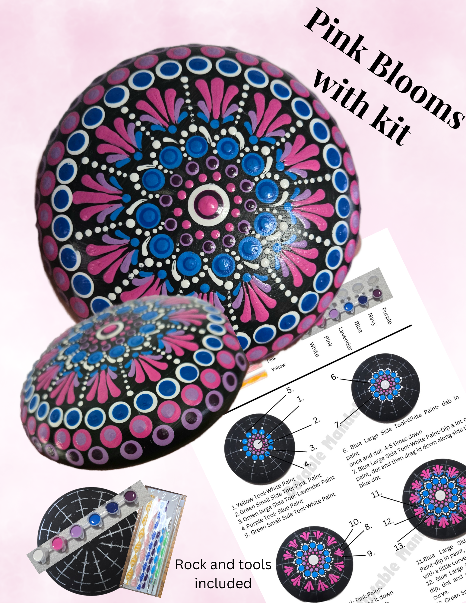 Pattern Kts Rock Pattern Kits – Dotable Mandalas