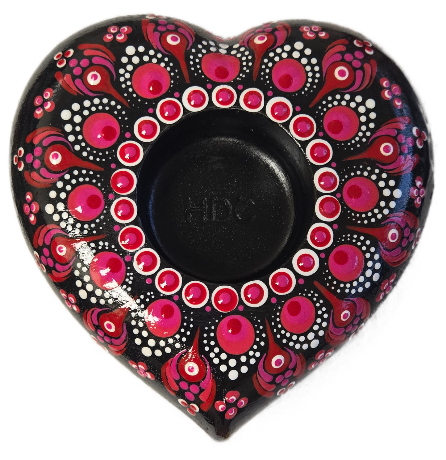 Oakville-Valentine's Theme Dot-Painting Workshop: Heart-Shaped Candle Holders