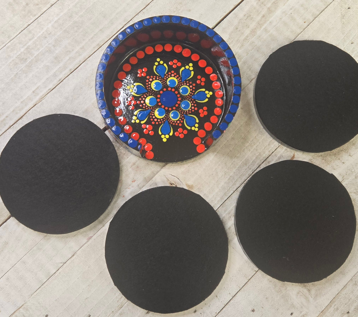 Dot-Painting Coaster Set Workshop at Dotable Mandalas