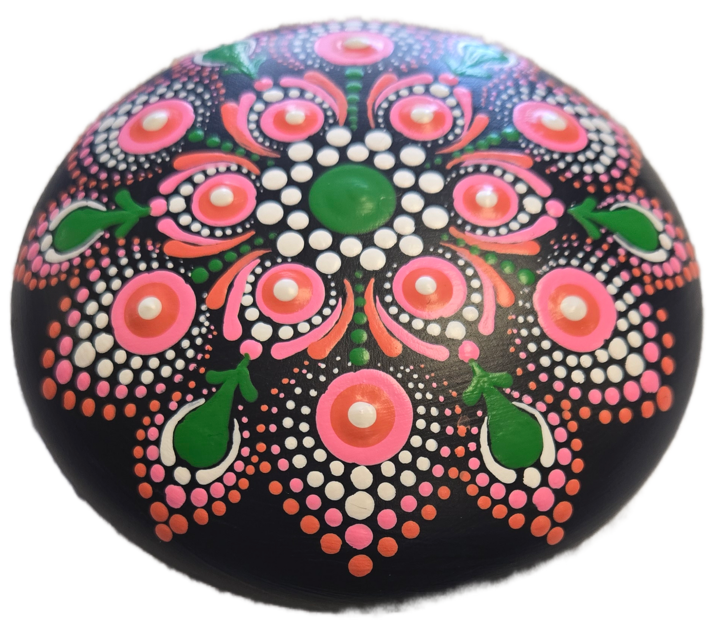 4" Spring Flower Rock Dot-Painting Pattern Download Version