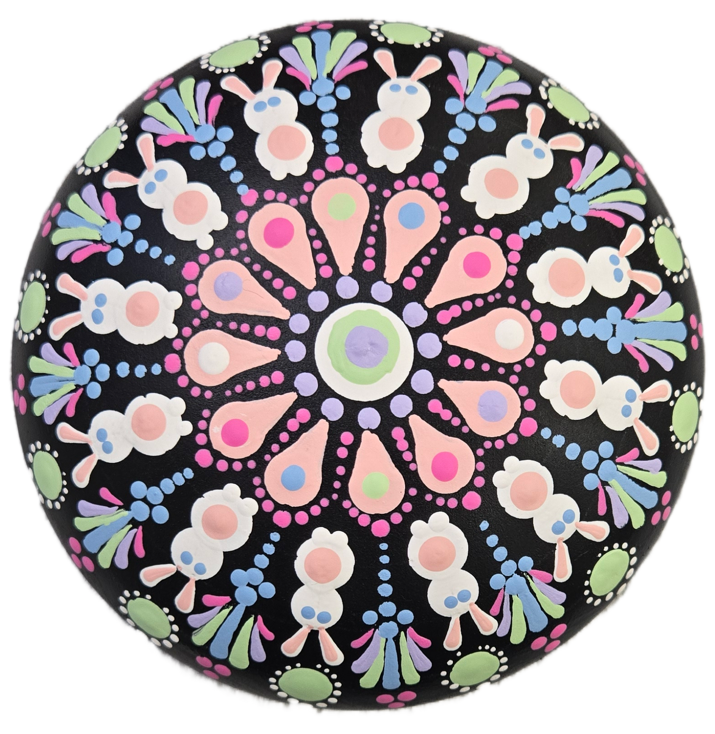 Bunny Themed Dot-Painting Pattern Kit-Download Version