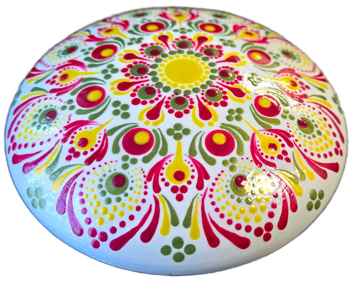 Bavarian Bloom-5" Stone Dot-Painting Pattern Kit-Advanced