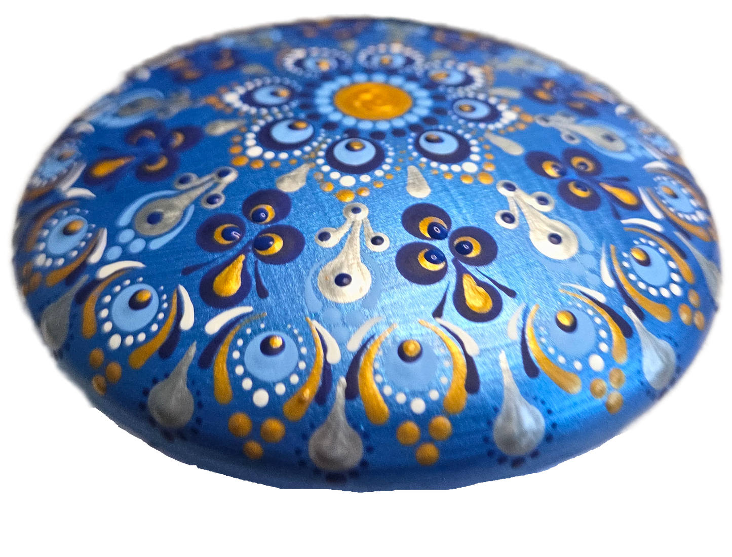 Midnight Blue 5" Rock Dot-Painting Pattern Kit