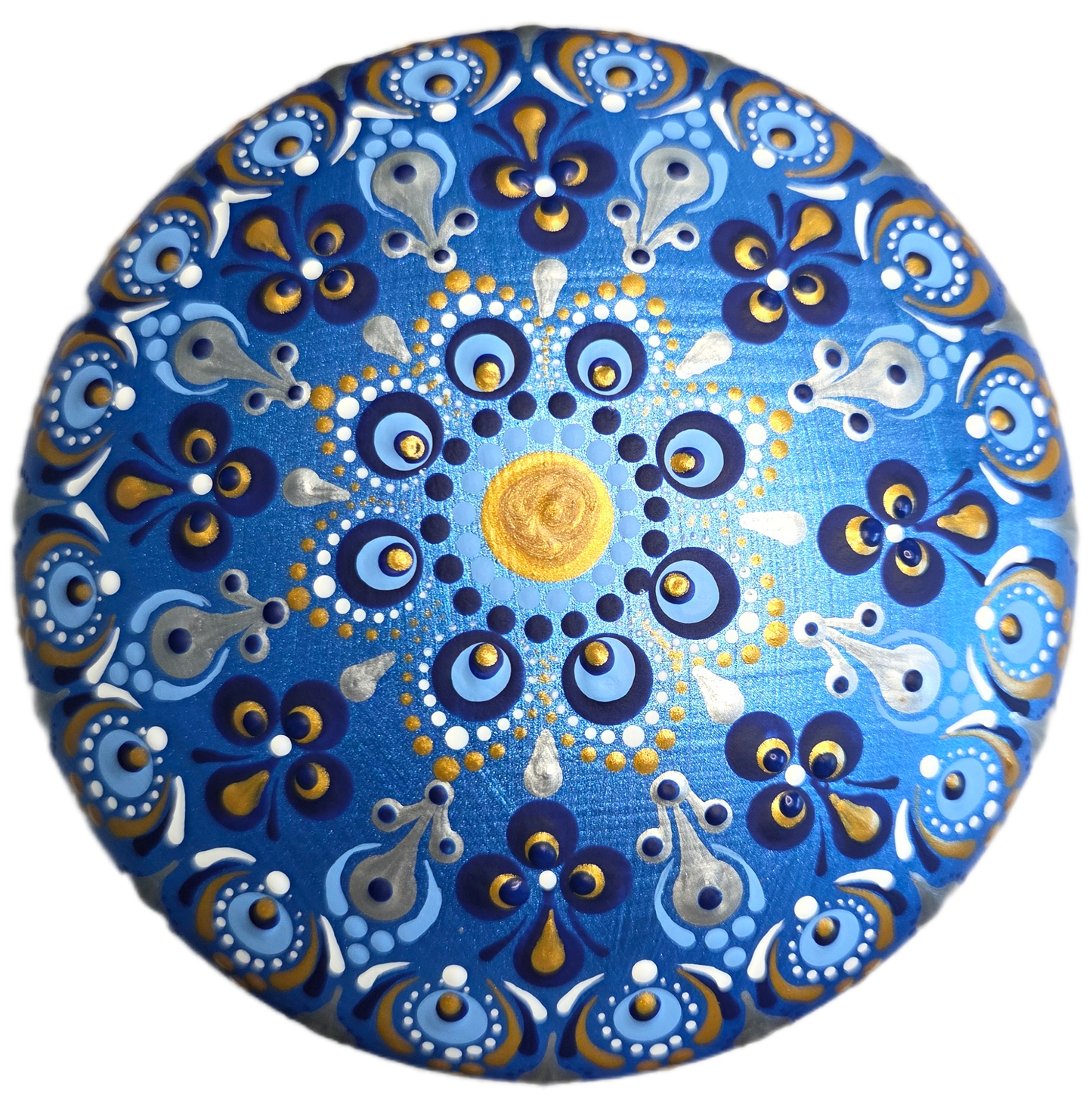 Midnight Blue 5" Rock Dot-Painting Pattern Kit