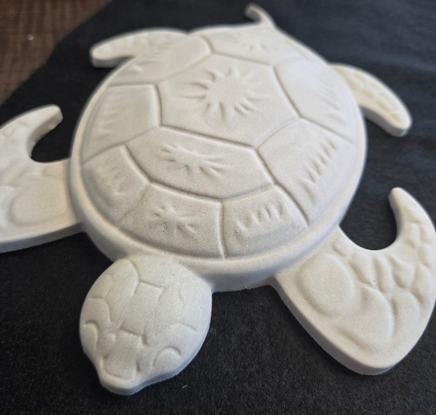 Turtle Rock Dot-Painting Stone-(RAW-Unpainted)
