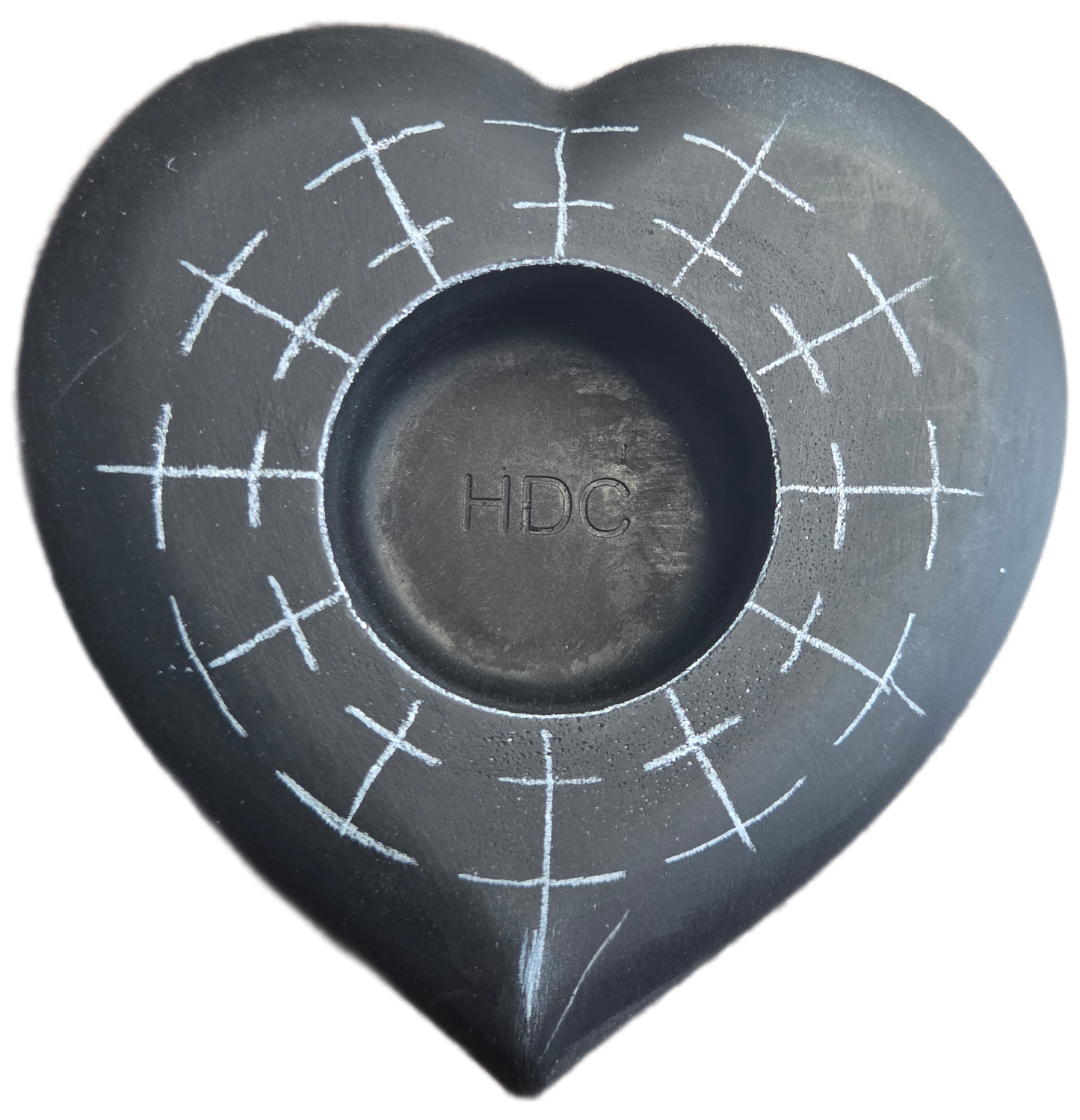 Heart-Shaped Candle Holder with Guidelines