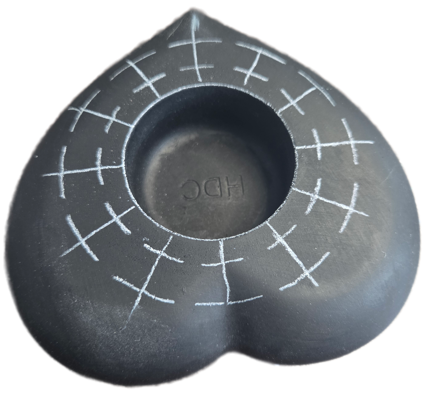 Heart-Shaped Candle Holder with Guidelines