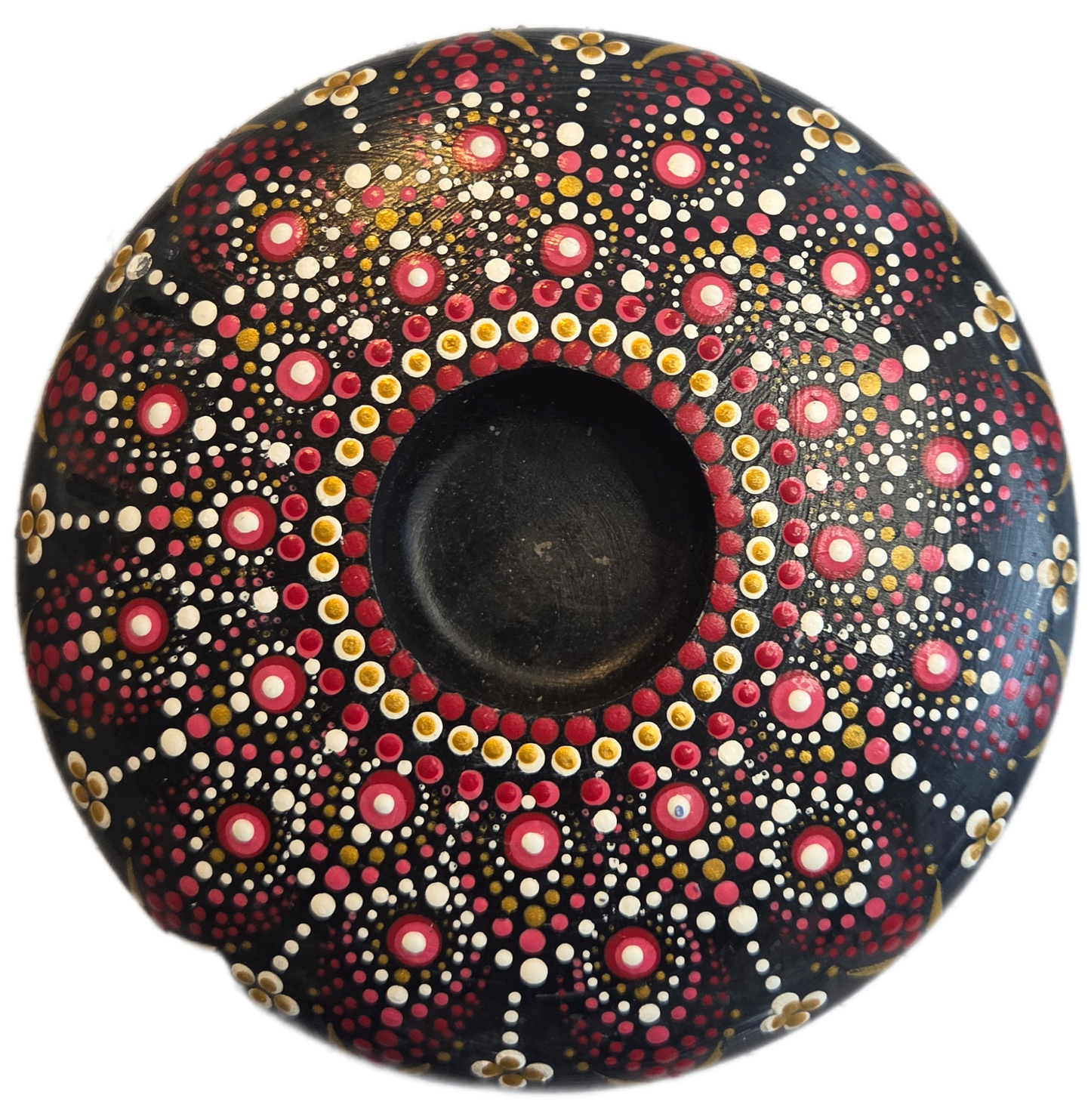 6" Mandala Candle Holder Dot-Painting Pattern Kit