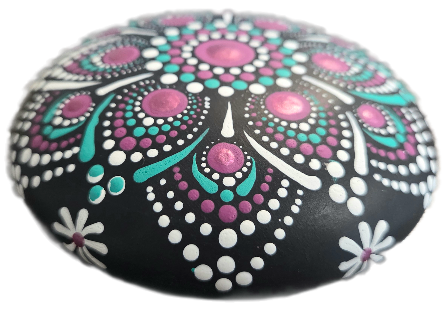 Bowmanville-4" Lotus at Dusk Mandala Rock or Candle Holder Workshop