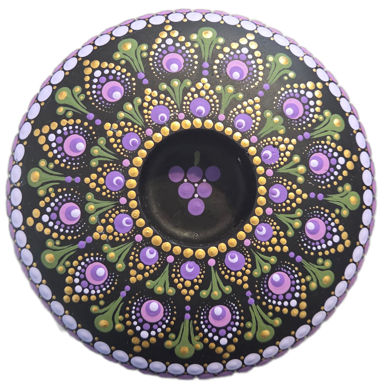 Grape Vine 6" Candle Holder – Dot-Painting Mandala Kit