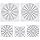 5 Pieces Mandala Dot Painting Tool Stencils Template Set