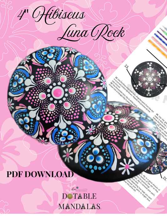 4" Hibiscus Rock Pattern Kit – Digital Download