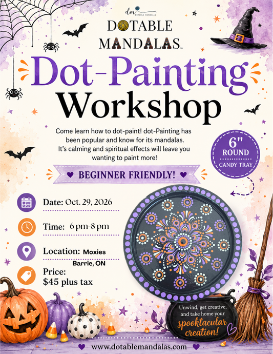 Barrie-Candy Tray Dot-Painting Mandala Workshop