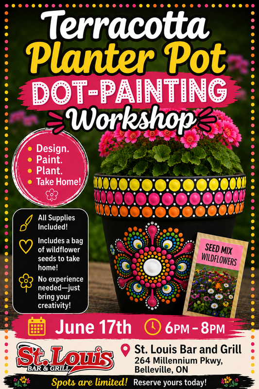 Belleville-Terracotta Planter Pot Dot-Painting Workshop