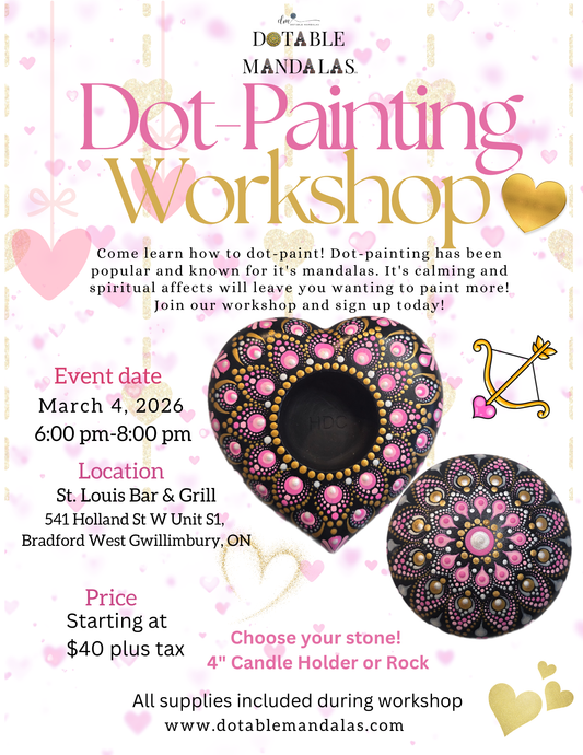 Bradford-Shimmering Gold Rock or Candle Holder Workshop