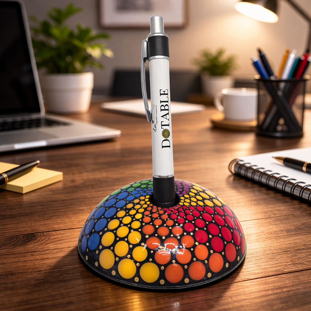 Pen Holder made from Gypsum (Painted & Unpainted)