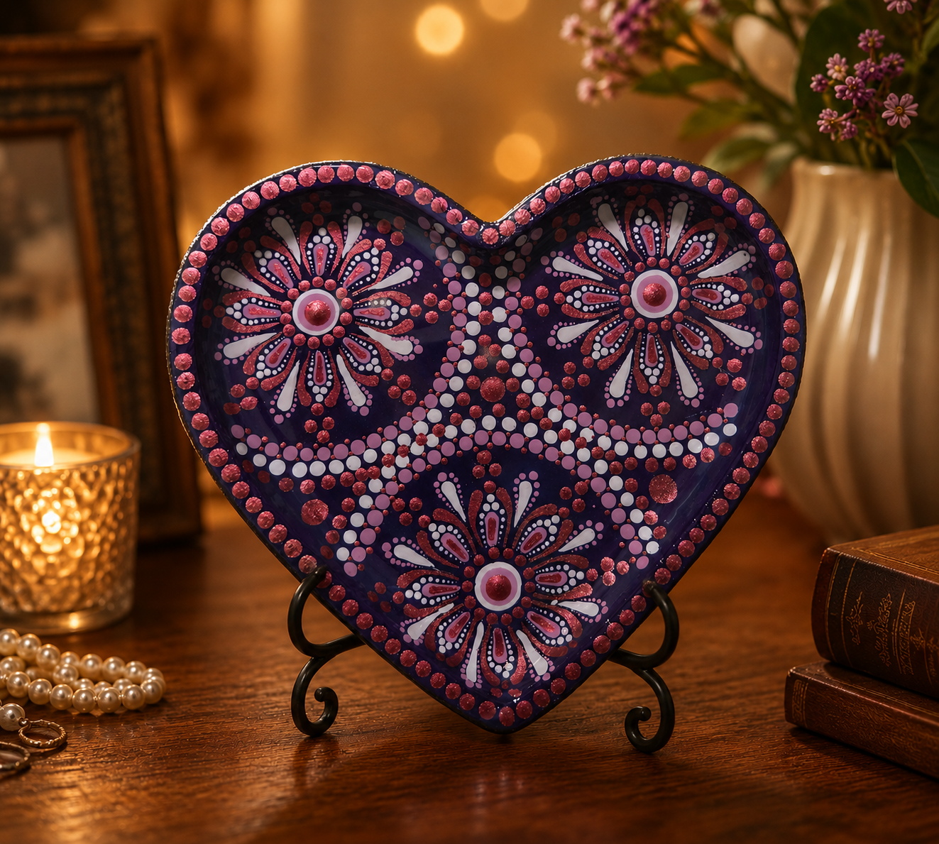 Purple Heart Jewelry Tray Pattern Kit