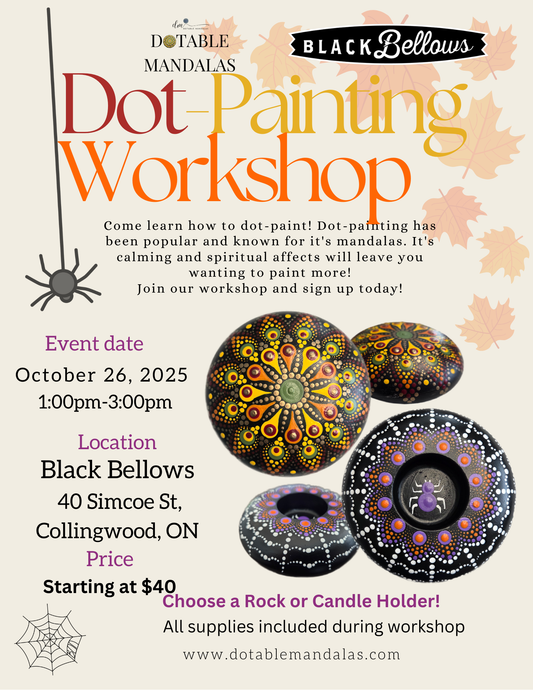 Collingwood-Halloween Spider Web or Autumn Leaves Dot-Painting Workshop