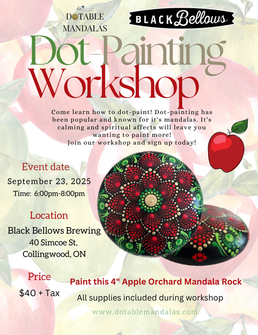 Collingwood-4" Apple Orchard Rock Dot-Painting Workshop