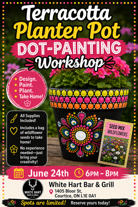 Courtice-Terracotta Planter Pot Dot-Painting Workshop