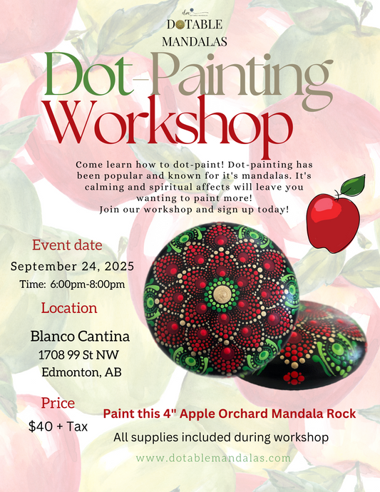 Edmonton S-4" Apple Orchard Rock Dot-Painting Workshop