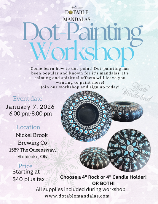 Etobicoke-Snowflake or Winter Wonderland Dot-Painting Workshop