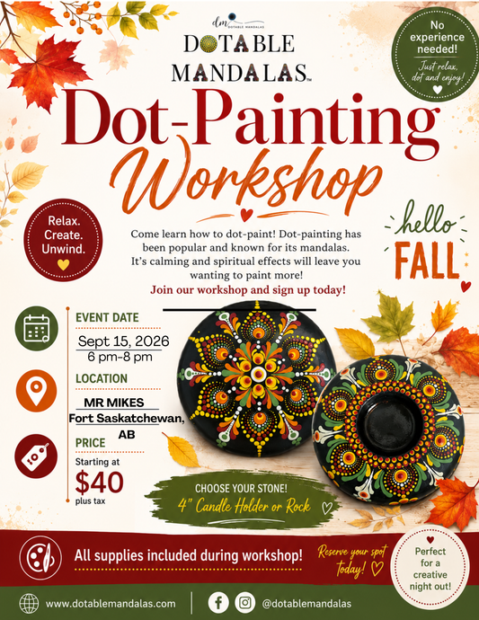Fort Saskatchewan-Autumn Radiance Dot-Painting Workshop