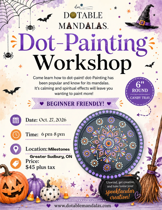 Greater Sudbury-Candy Tray Dot-Painted Mandala Workshop