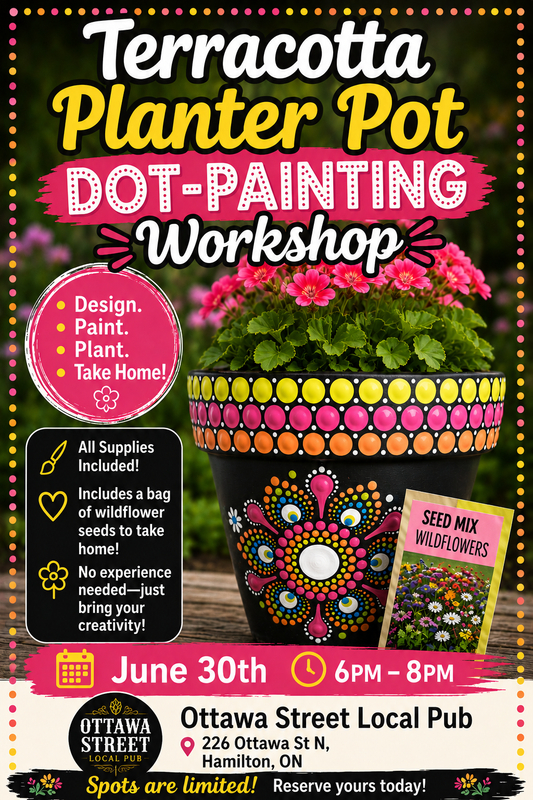 Hamilton-Terracotta Planter Pot Dot-Painting Workshop