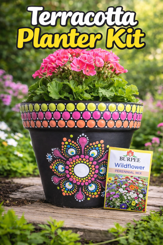 4" Terracotta Planter Pattern Kit