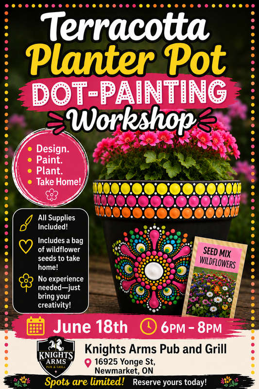 Newmarket-Terracotta Planter Pot Dot-Painting Workshop