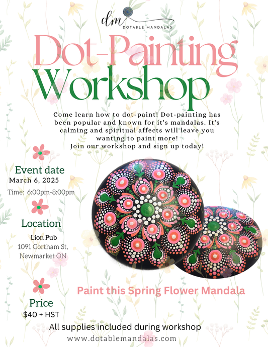 Newmarket-Spring Flower Mandala 4" Rock Dot-Painting Workshop