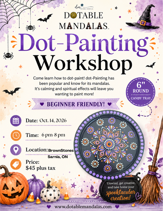 Sarnia-Candy Tray Dot-Painted Mandala Workshop