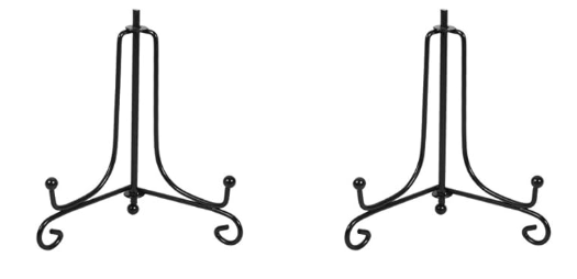 Set of 2 Metal Rock Display Stand – 4" & 5" Height