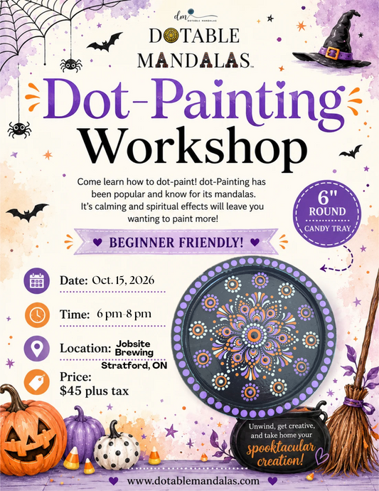 Stratford-Candy Tray Dot-Painted Mandala Workshop