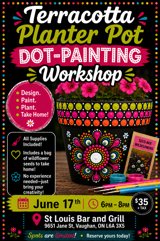 Vaughan-Terracotta Planter Pot Dot-Painting Workshop