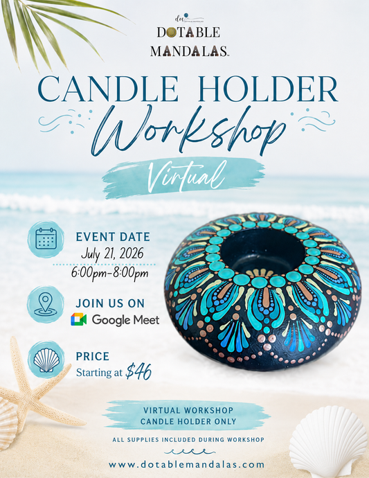 Virtual Ocean Breeze 4" Candle Holder Workshop