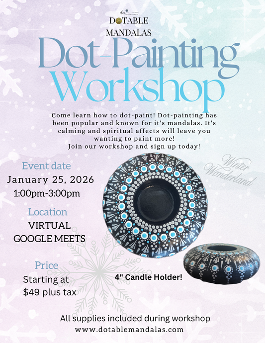 Virtual-Winter Wonderland 4" Candle Holder Workshop