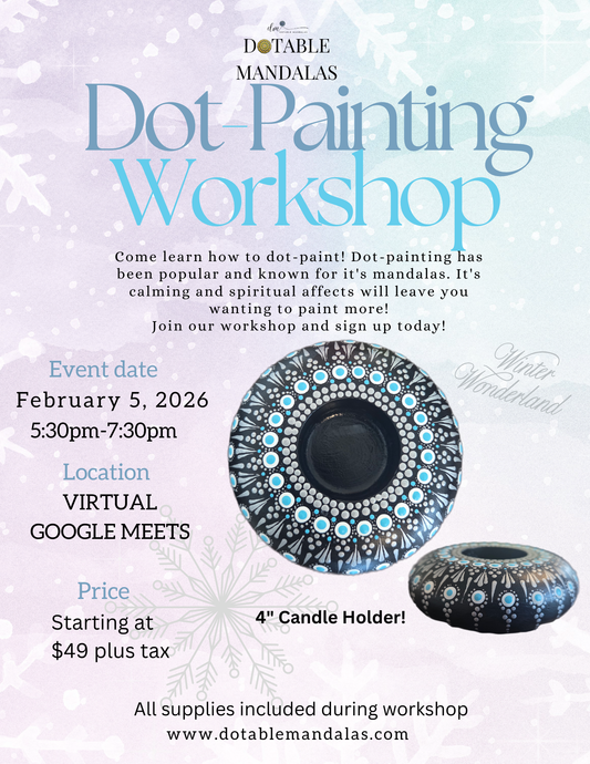 Virtual-Winter Wonderland 4" Candle Holder Workshop