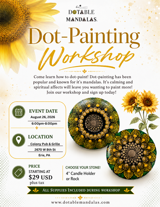 West Erie-Sunflower Theme Dot-Painting Workshop